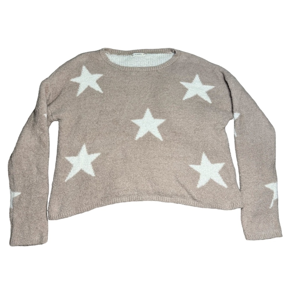 Fluffy cropped sweater